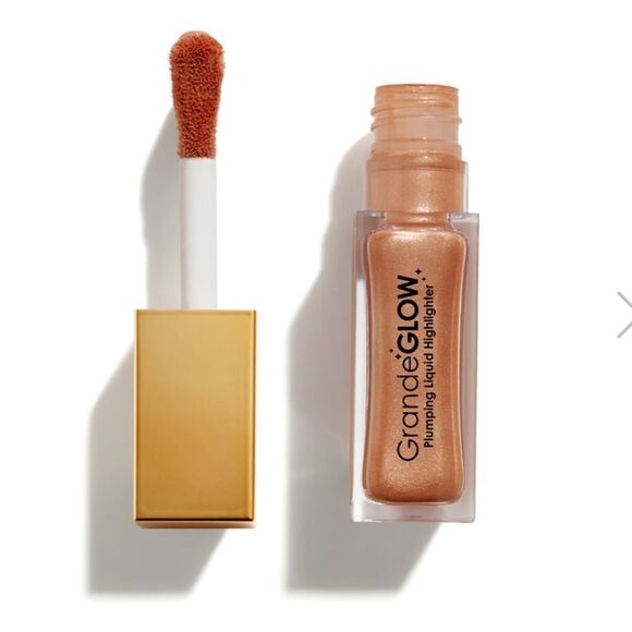 Grande Cosmetics GrandeGlow Plumping Liquid Highlighter in Gilded Rose NEW - Picture 1 of 7